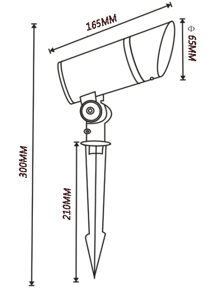 Foco estaca Led 220v 10w Aluminio - Imagen 2